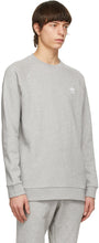 adidas Originals Grey Trefoil Essentials Crewneck Sweatshirt