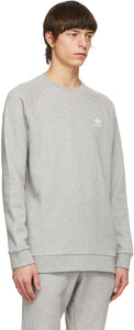 adidas Originals Grey Trefoil Essentials Crewneck Sweatshirt