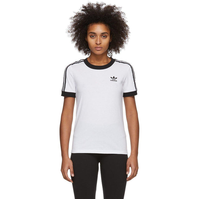 adidas Originals White 3-Stripes T-Shirt