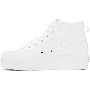 adidas Originals White Nizza Platform BlackSkinny Sneakers – Mid