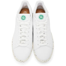 adidas Originals White Vegan Leather Stan Smith Sneakers - Adidas Originals Stealers Stan Stan Smith Stan Star Stankers - 아디다스 오리지널 화이트 비건 가죽 Stan Smith Sneakers.