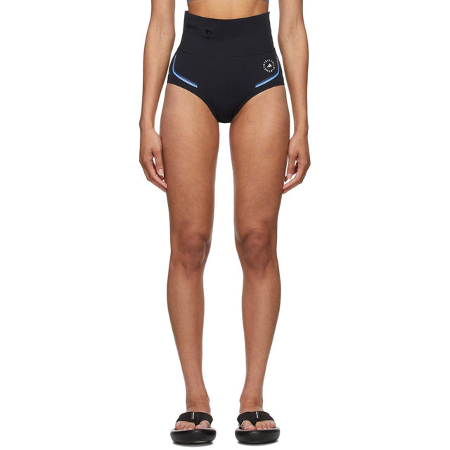adidas by Stella McCartney Black Beachdefender Bikini Bottom Shorts - Adidas de Stella McCartney Black BeachDefender Beachini Bottom Shorts - Stella McCartney Black BeachDefender 비키니 바닥 반바지에 의한 아디다스