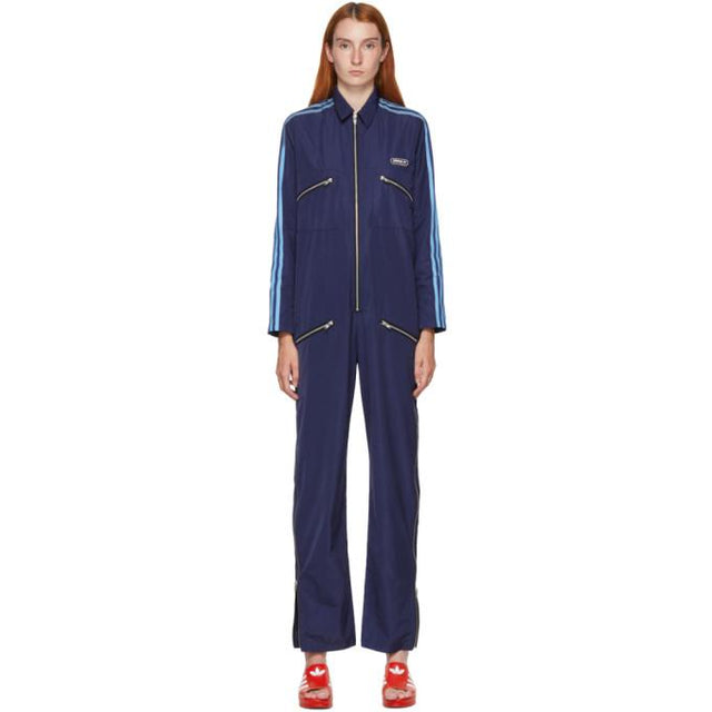 adidas LOTTA VOLKOVA Navy Zip Jumpsuit