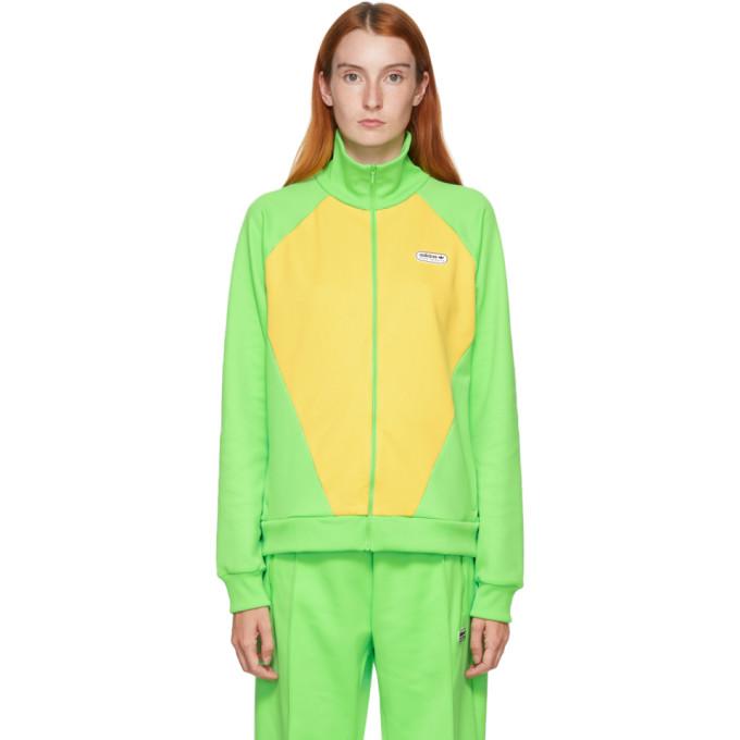 adidas LOTTA VOLKOVA Yellow and Green Podium Track Jacket