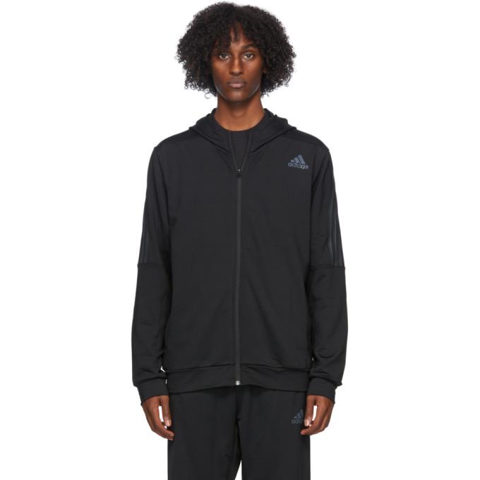 adidas Originals Black Aeroready 3-Stripes Hoodie