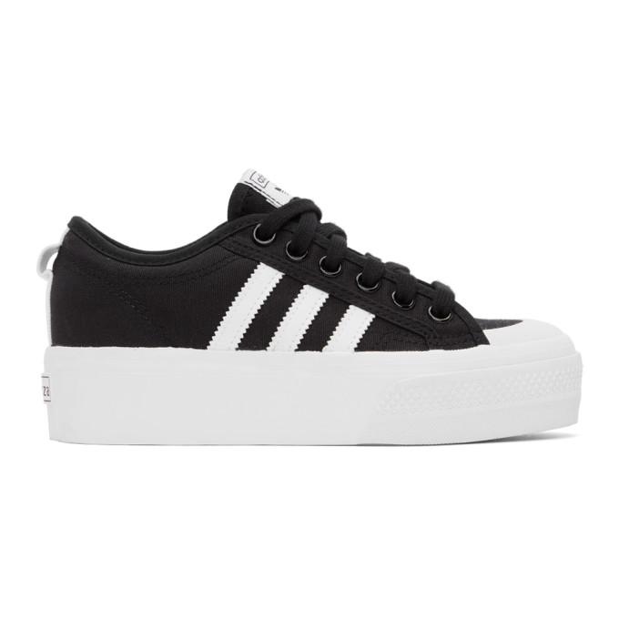 adidas Originals Black Nizza Platform Sneakers