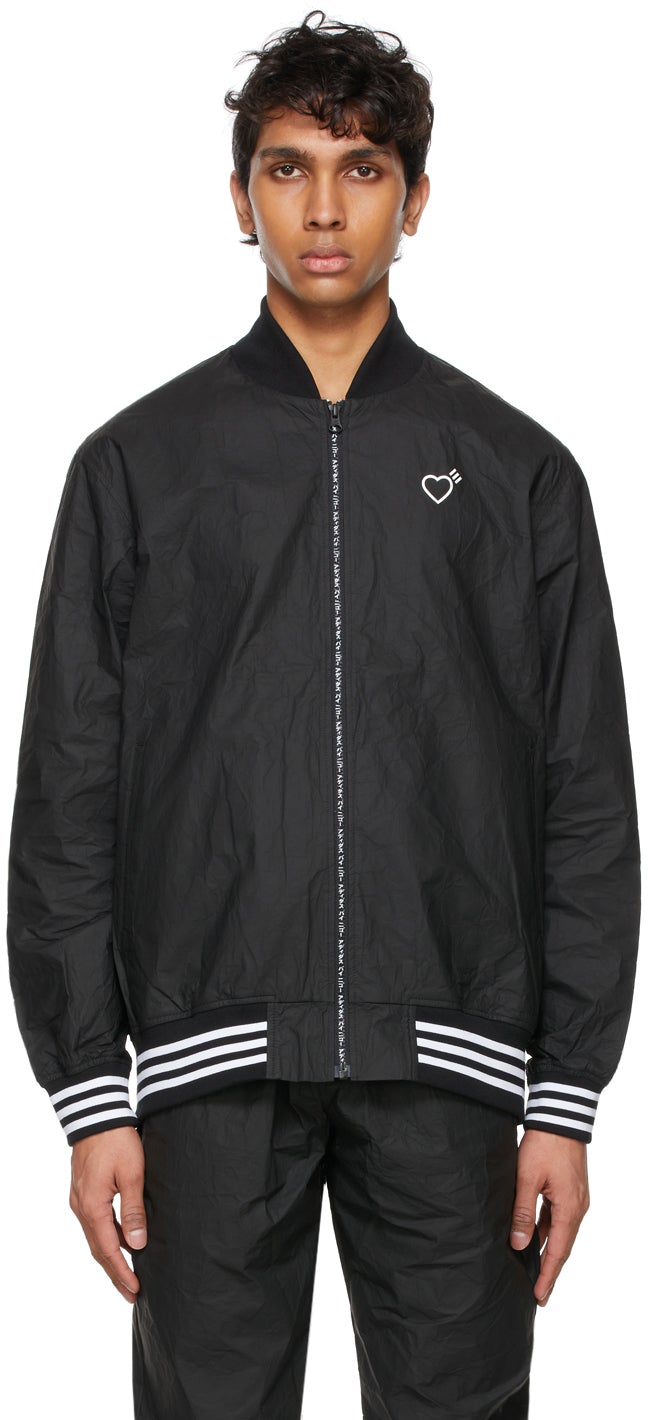 adidas x Human Made Black TyvekÂ® Track Bomber Jacket – BlackSkinny