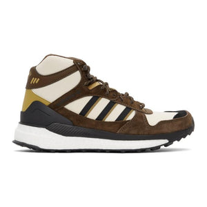 adidas x Human Made Brown and Off-White Marathon Sneakers