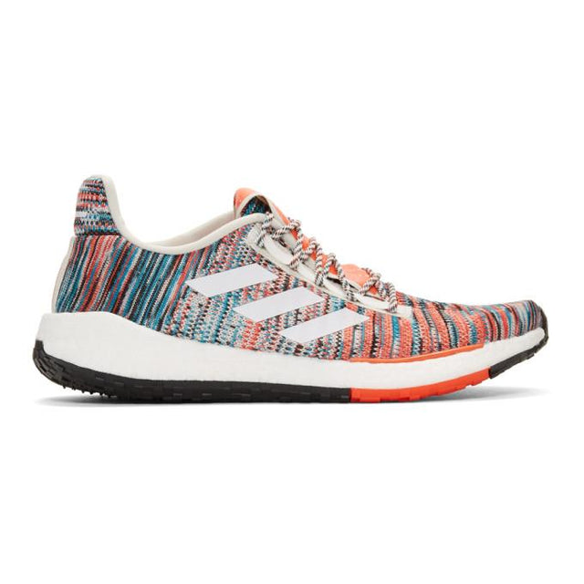 adidas x Missoni White and Orange PulseBOOST HD Sneakers