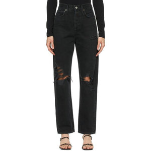 AGOLDE Black 90s Mid-Rise Loose Fit Jeans