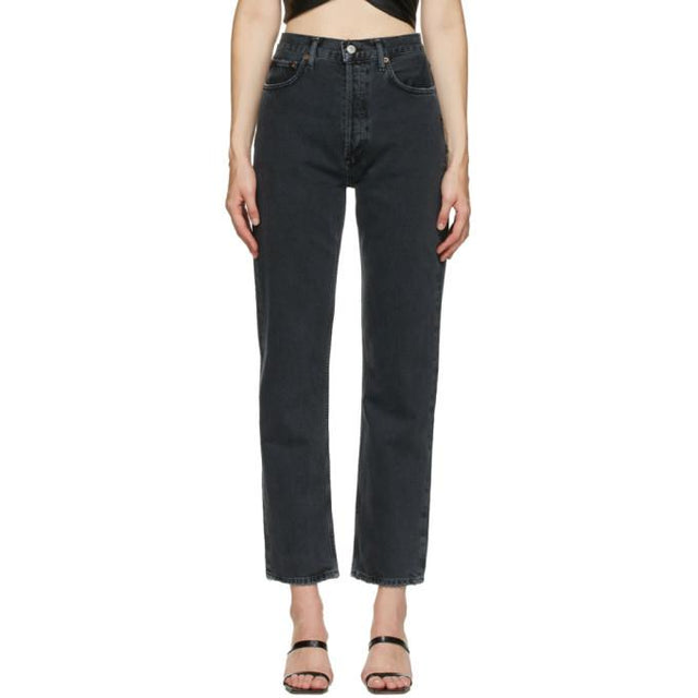 AGOLDE Black 90s Pinch Straight Jeans