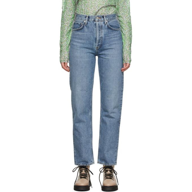 AGOLDE Blue 90s Pinch Waist High Rise Jeans