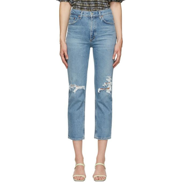 AGOLDE Blue Wilder Comfort Straight Jeans