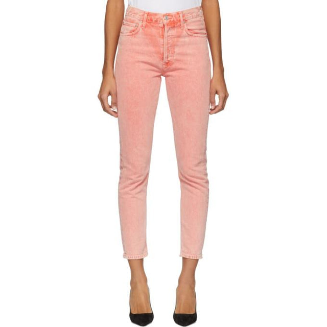 AGOLDE Orange Jamie Hi Rise Jeans
