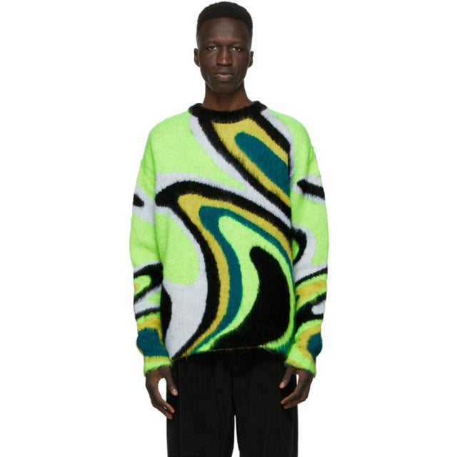 AGR SSENSE Exclusive Green Mohair Sweater