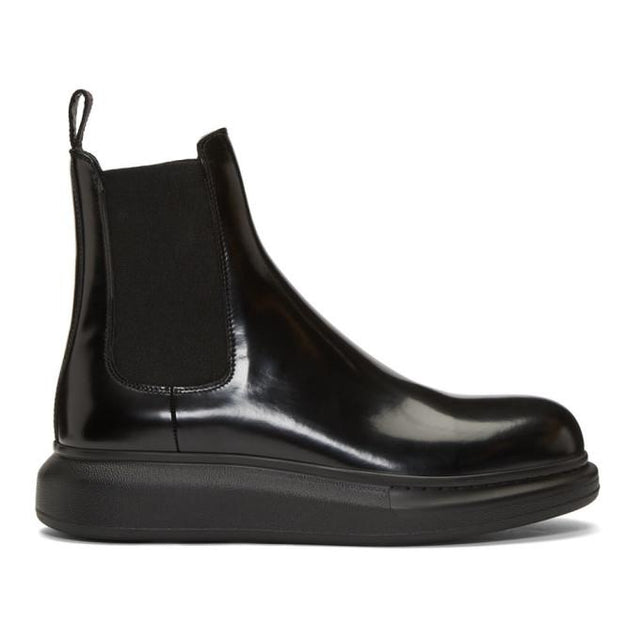Alexander McQueen Black Hybrid Chelsea Boots