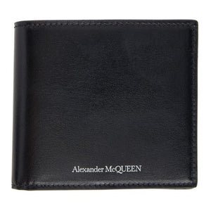 Alexander McQueen Black Logo Coin Bifold Wallet