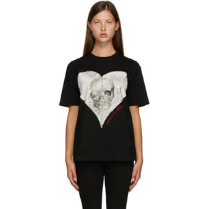 Alexander McQueen Black Love Notes Skull T-Shirt