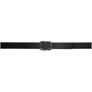 Alexander McQueen Black New 3D Skull Belt