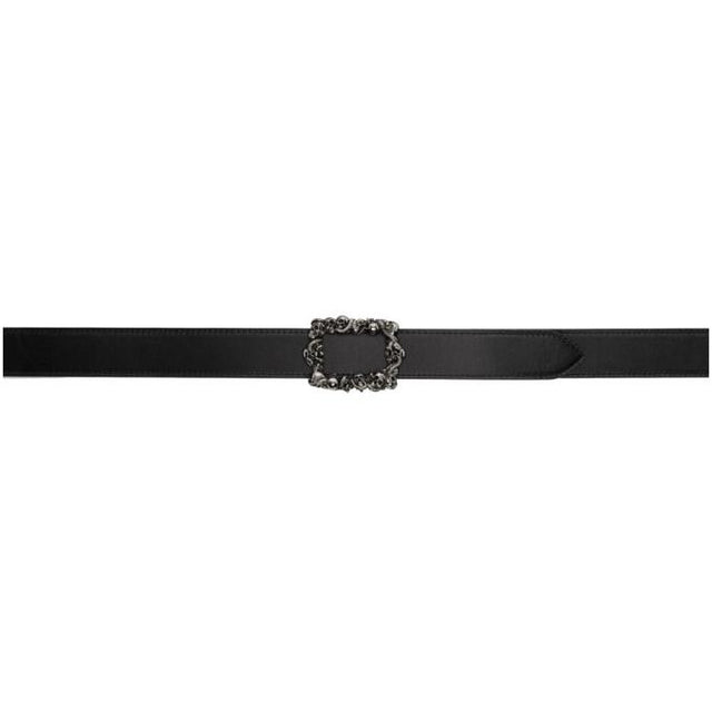 Alexander McQueen Black New 3D Skull Belt