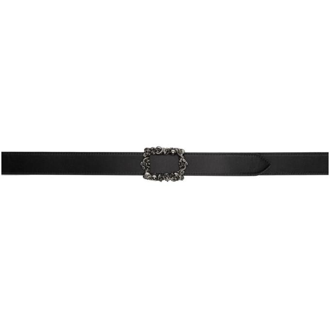 Alexander McQueen Black New 3D Skull Belt