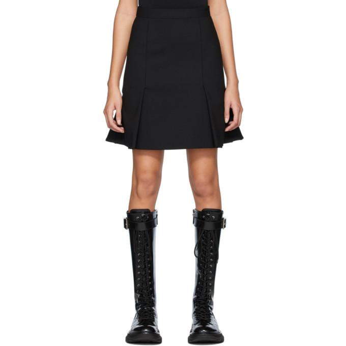 Alexander McQueen Black Peplum Mini Skirt