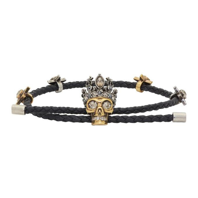 Alexander McQueen Black Queen Bracelet