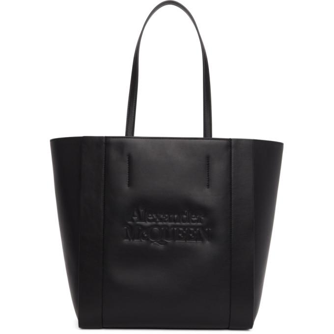 Alexander McQueen Black Signature Shopper Tote