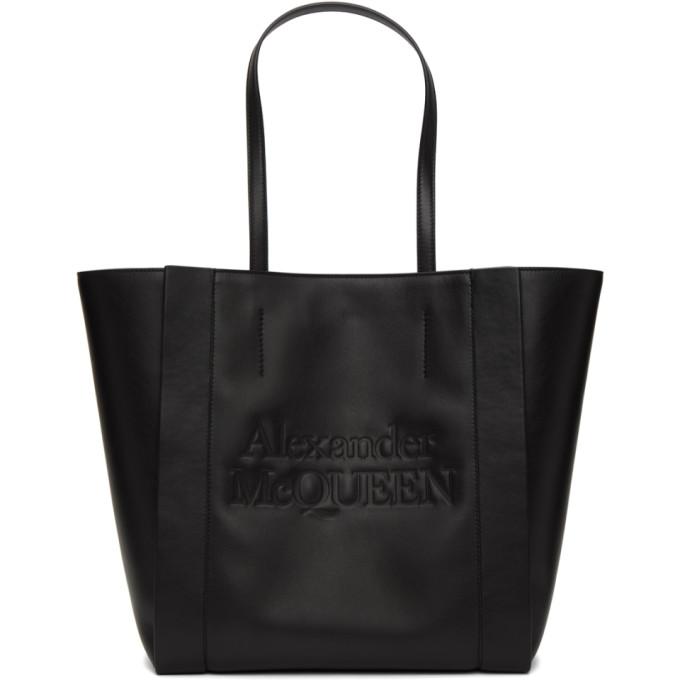 Alexander McQueen Black Signature Shopping Tote