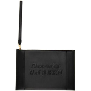 Alexander McQueen Black Signature Zip Pouch