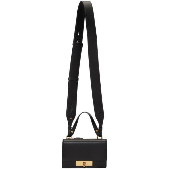 Alexander McQueen Black Small Skull Lock Bag