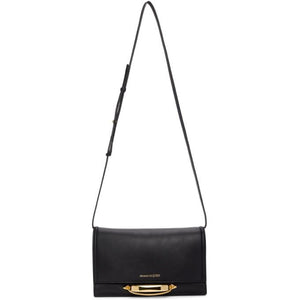 Alexander McQueen Black Small The Story Crossbody Bag