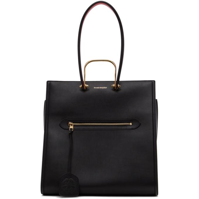 Alexander McQueen Black The Story Tote