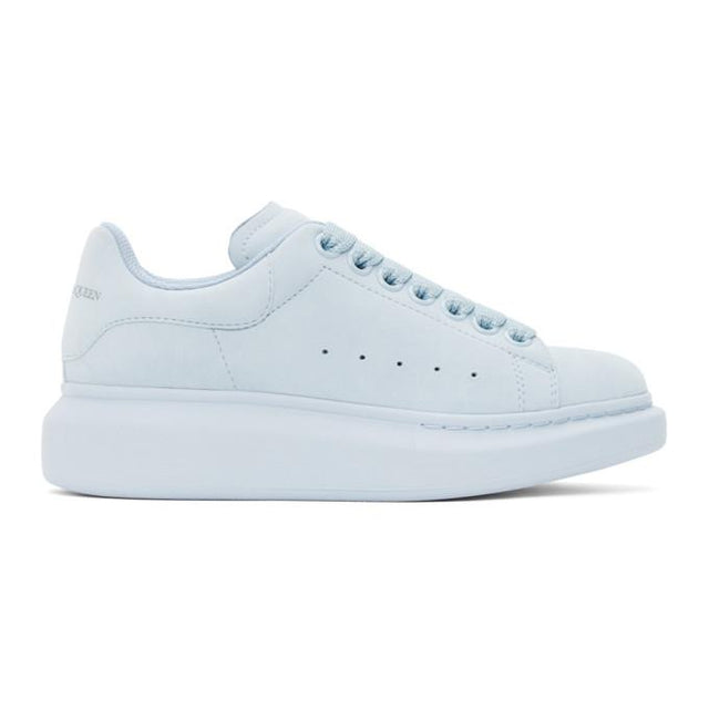 Alexander McQueen Blue Suede Oversized Sneakers