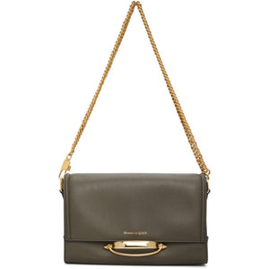 Alexander McQueen Khaki The Story Bag