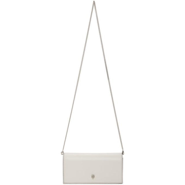 Alexander McQueen SSENSE Exclusive Black Chain Wallet Shoulder Bag