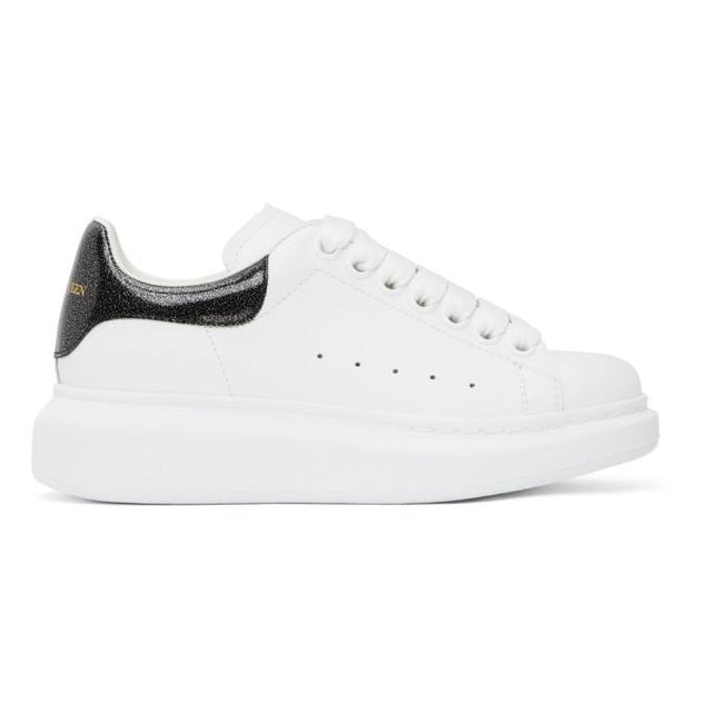 Alexander McQueen SSENSE Exclusive White Holographic Tab Oversized Sneakers