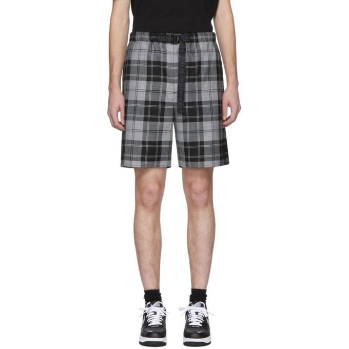 Alexander Wang Grey Tartan Shorts