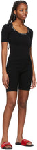 alexanderwang.t Black Logo Bike Shorts
