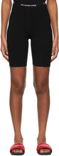 alexanderwang.t Black Logo Bike Shorts - alexanderwang.t shorts de vélo de logo noir - alexanderwang.t 검은 로고 자전거 반바지