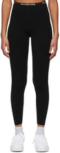 alexanderwang.t Black Logo Trim Leggings - Alexanderwang.t Leggings de garniture de logo noir - alexanderwang.t 검은 로고 트림 레깅스