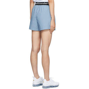 alexanderwang.t Blue Logo Boxer-Style Shorts