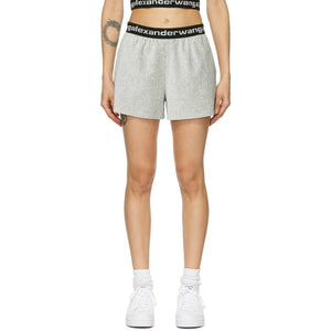 alexanderwang.t Grey Corduroy Shorts - alexanderwang.t short côtelé gris - Alexanderwang.t 그레이 코듀로이 반바지