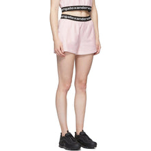 alexanderwang.t Pink Stretch Logo Shorts