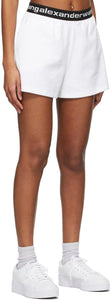 alexanderwang.t White Stretch Corduroy Shorts