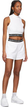 alexanderwang.t White Stretch Corduroy Shorts