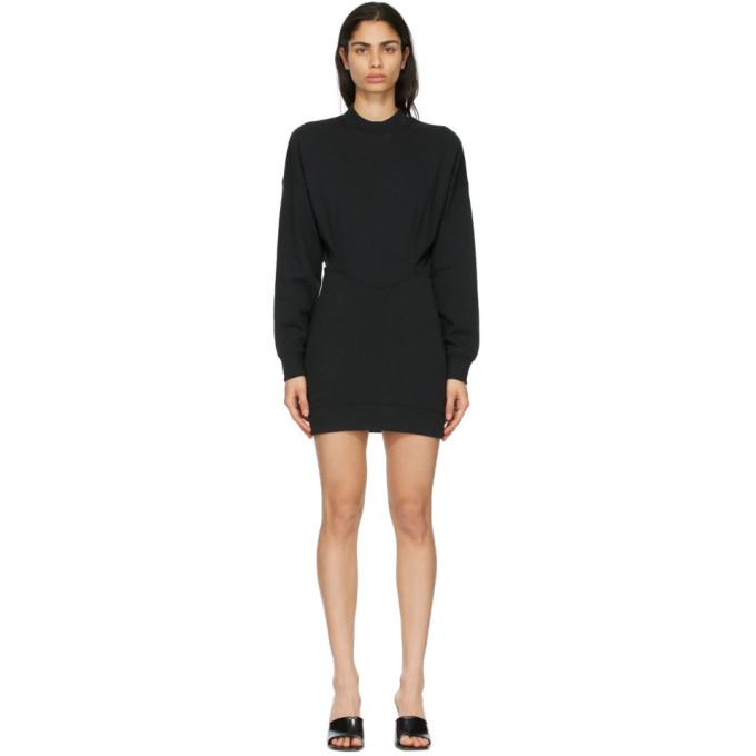 alexanderwang.t Black Sculpted Long Sleeve Dress