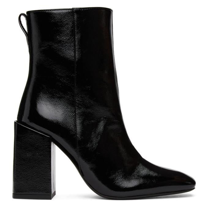 AMI Alexandre Mattiussi Black Heeled Ankle Boots