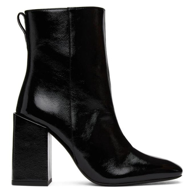 AMI Alexandre Mattiussi Black Heeled Ankle Boots