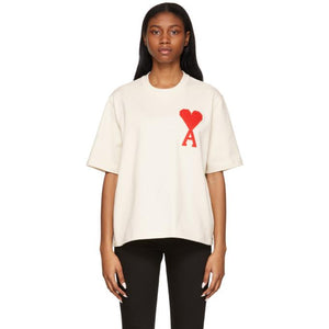 AMI Alexandre Mattiussi SSENSE Exclusive Off White Ami De Coeur T